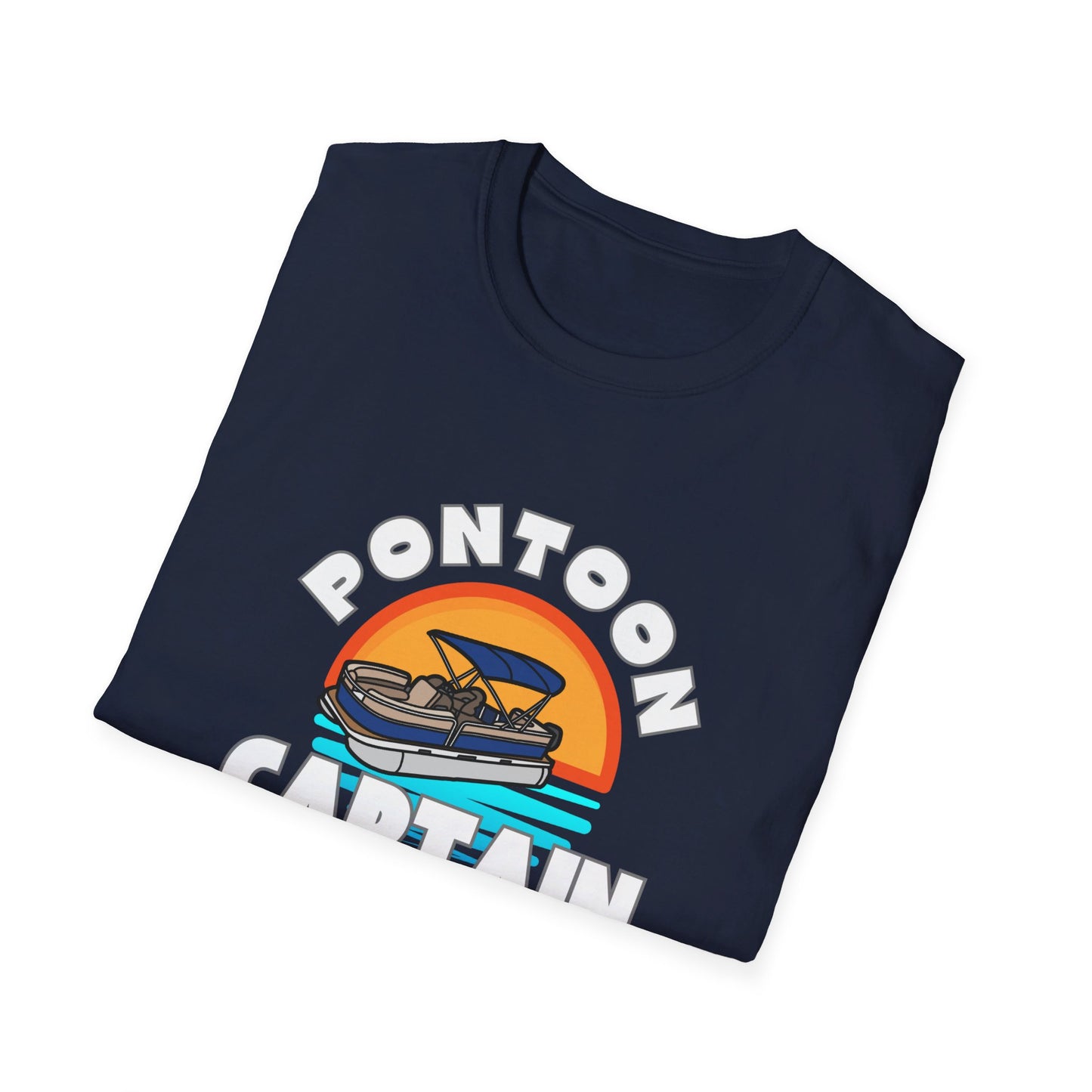 Pontoon Captain My Boat My Rules Funny Summer Boating T-Shirt
