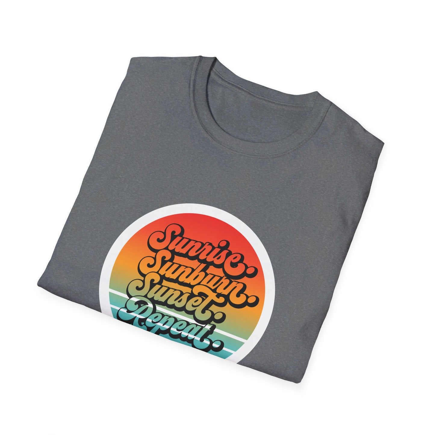 Sunrise, Sunburn, Sunset, Repeat Summer Vacation T-Shirt