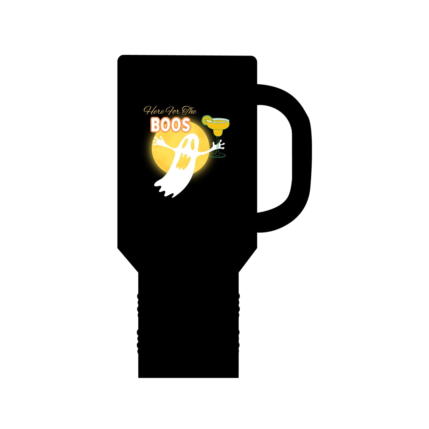Here for the Boos Halloween Ghost Insulated Travel Mug, 40oz