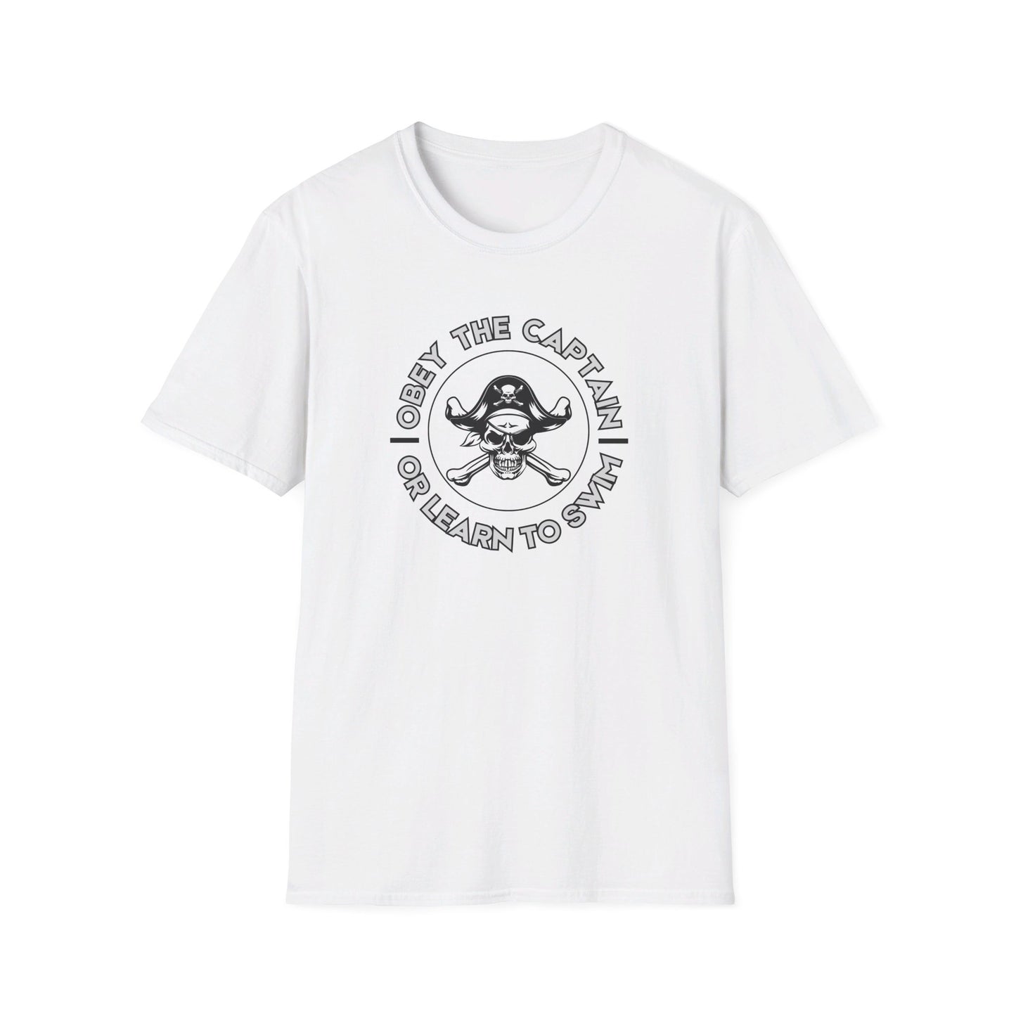 Obey the Captain or Learn to Swim Pirate T-Shirt