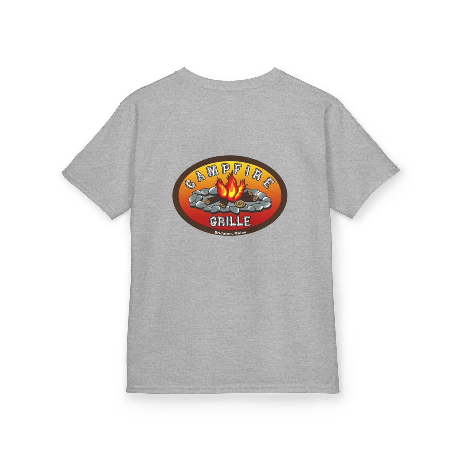 Kids Campfire Grille Tee, Kid's Shirt, Summer Camp Outfit, Outdoor Fun Apparel, Gift for Nature Lovers, Family BBQ