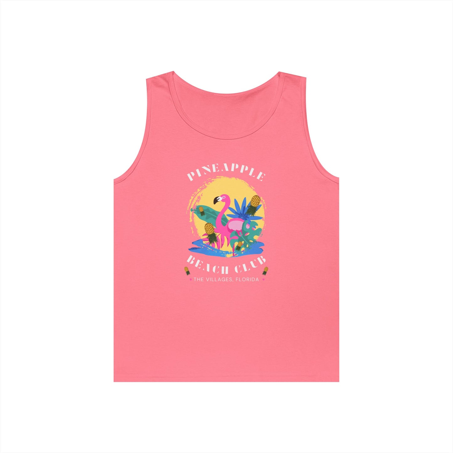Pineapple Beach Club, The Villages FL Swinger Pineapple Tank Top