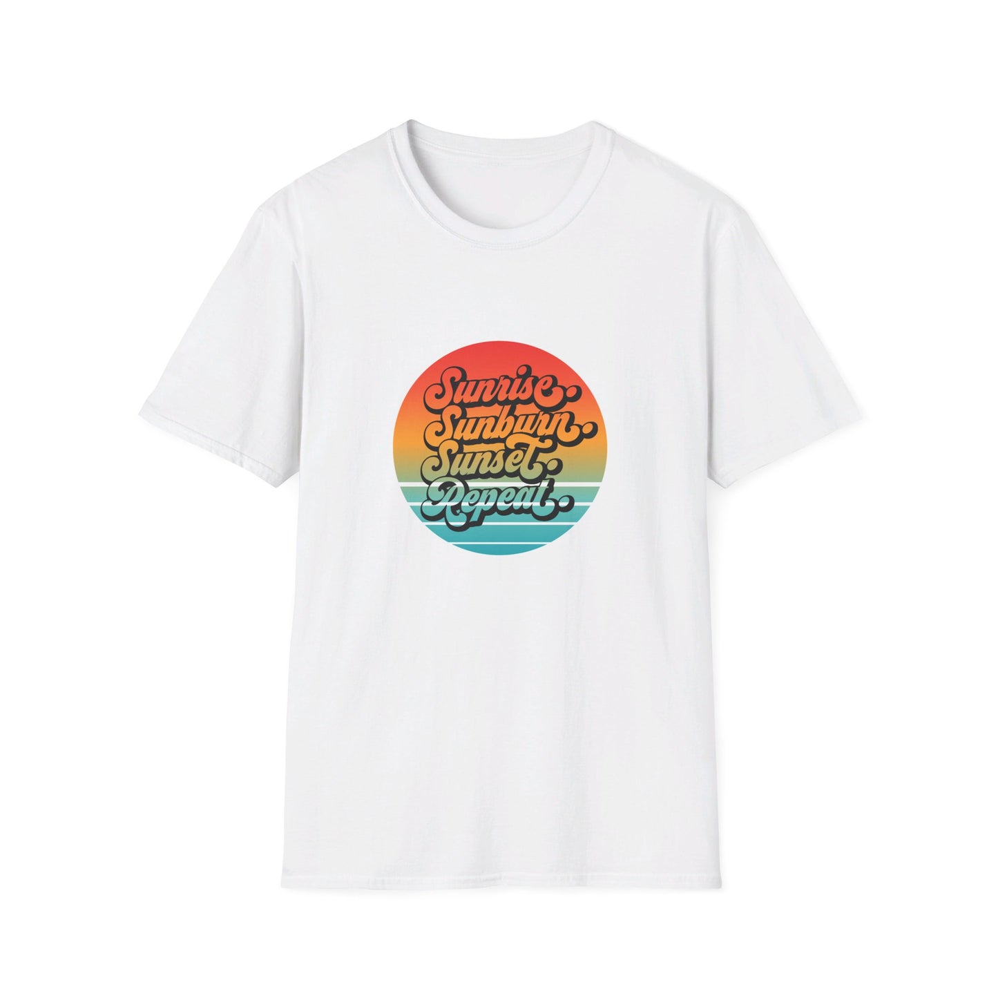 Sunrise, Sunburn, Sunset, Repeat Summer Vacation T-Shirt