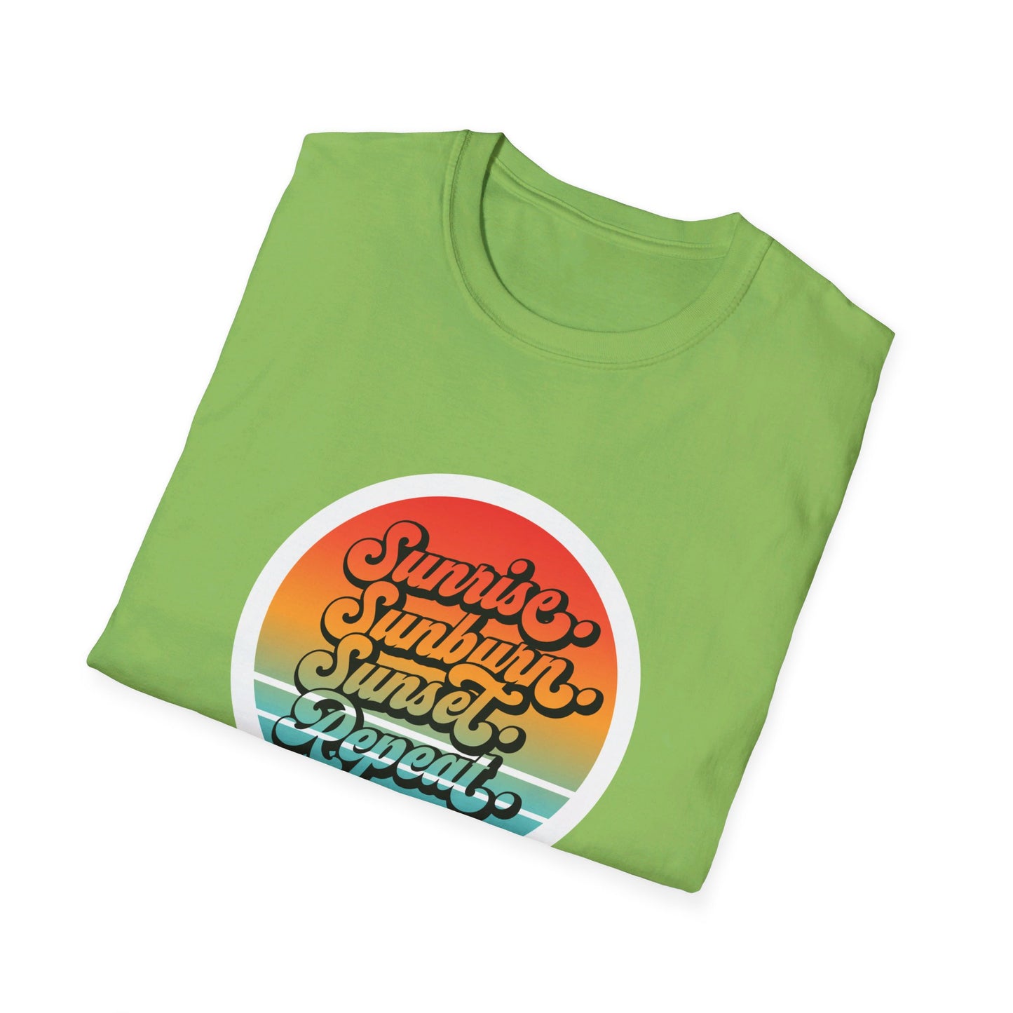 Sunrise, Sunburn, Sunset, Repeat Summer Vacation T-Shirt