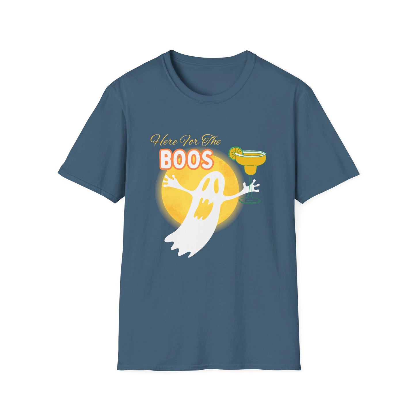 Here for the Boos Margarita Ghost Halloween Party T-Shirt