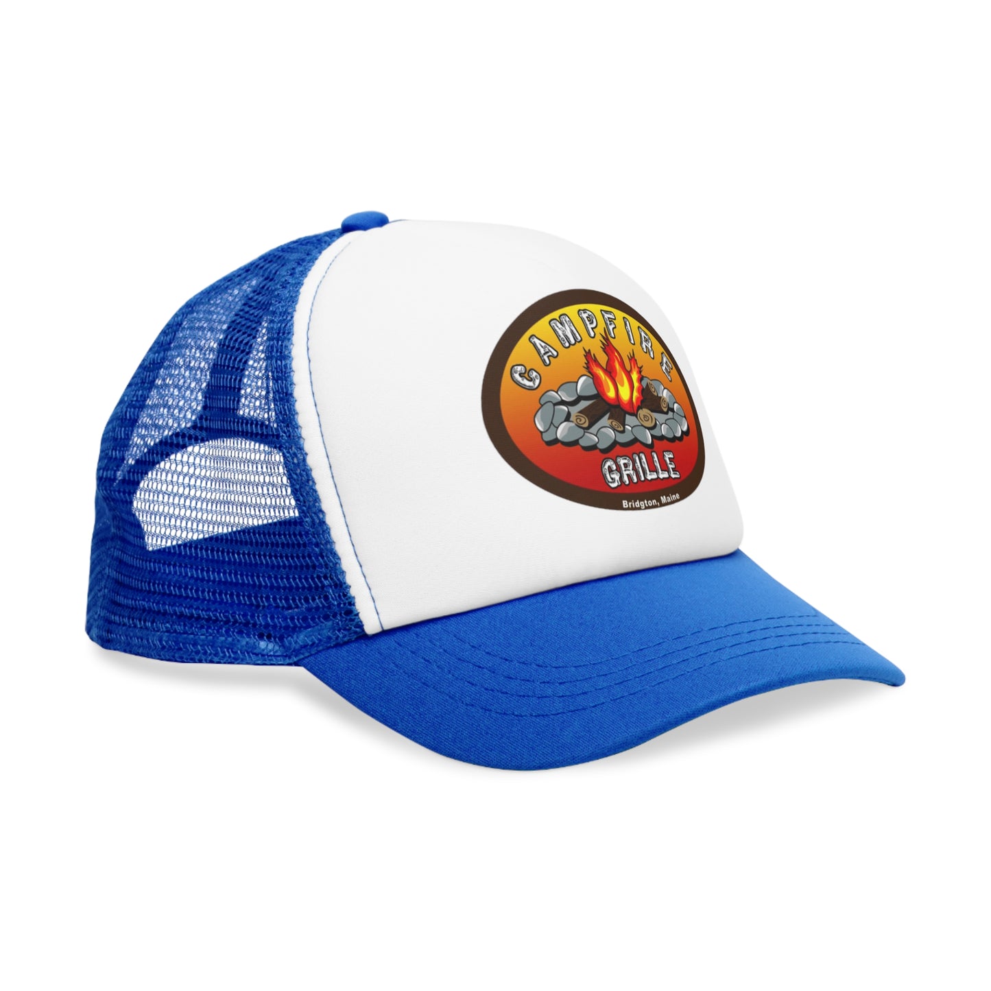 Campfire Grille Mesh Cap | Outdoor Adventure Hat, Hiking Gear, Summer Cap, Camping Gift, BBQ Accessory