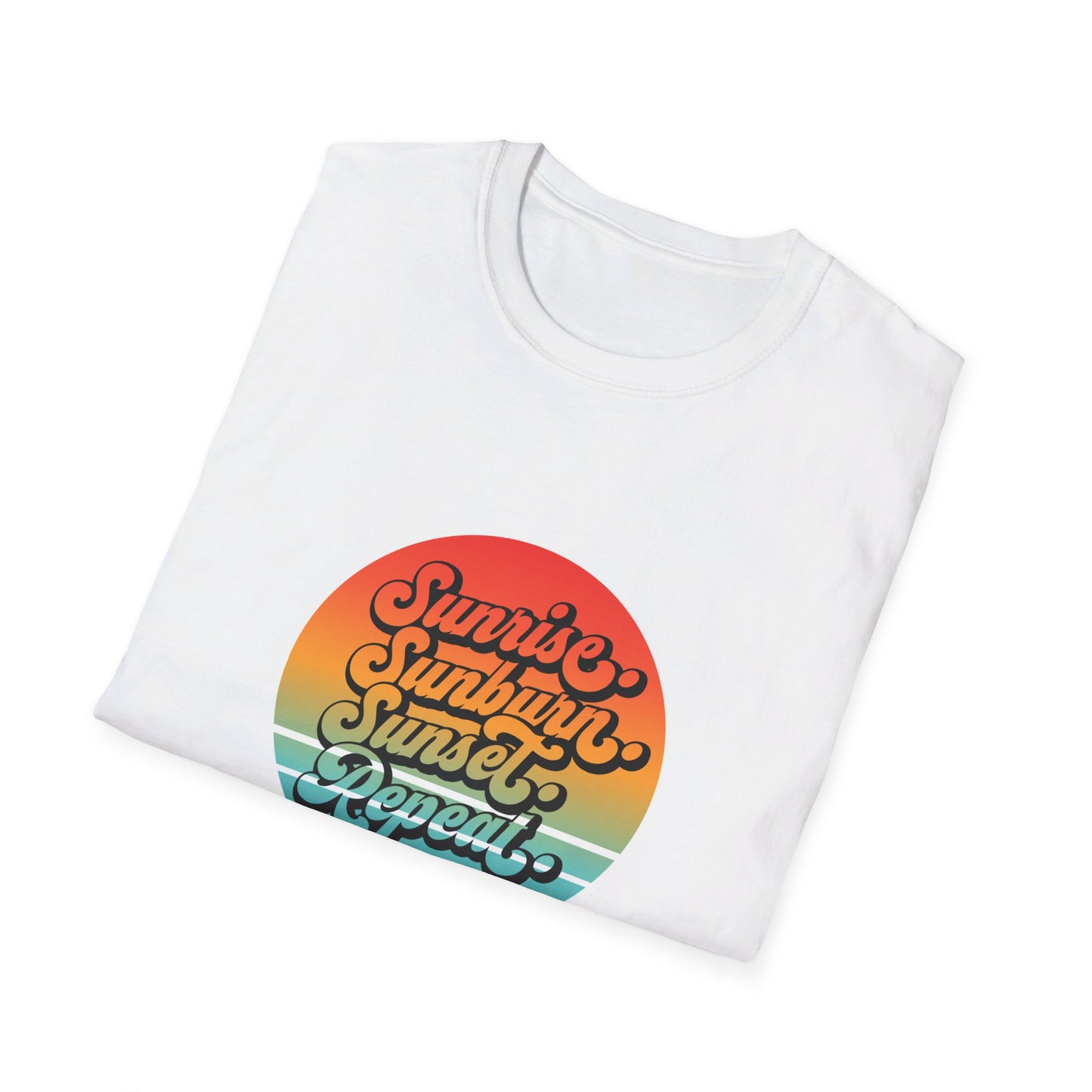 Sunrise, Sunburn, Sunset, Repeat Summer Vacation T-Shirt