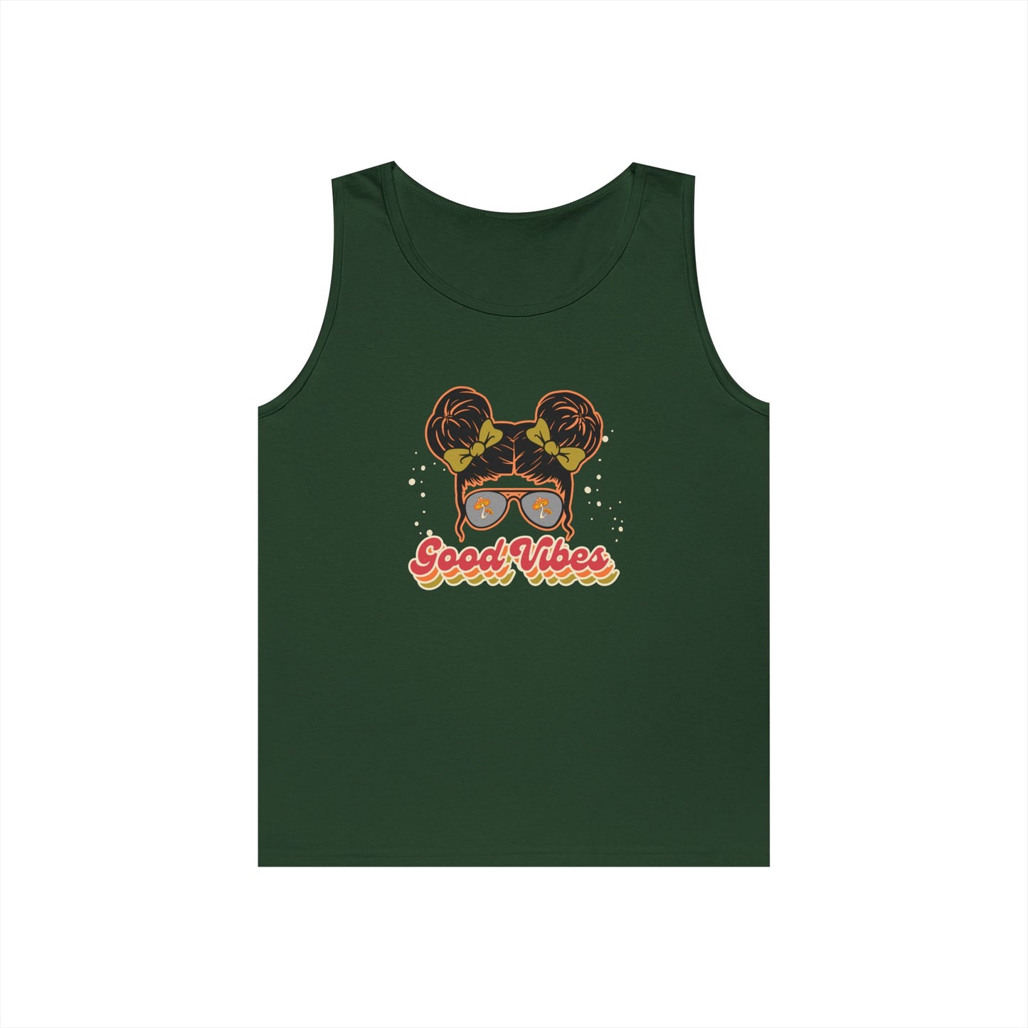 Mushroom Hippie Chick Good Vibes Tank Top