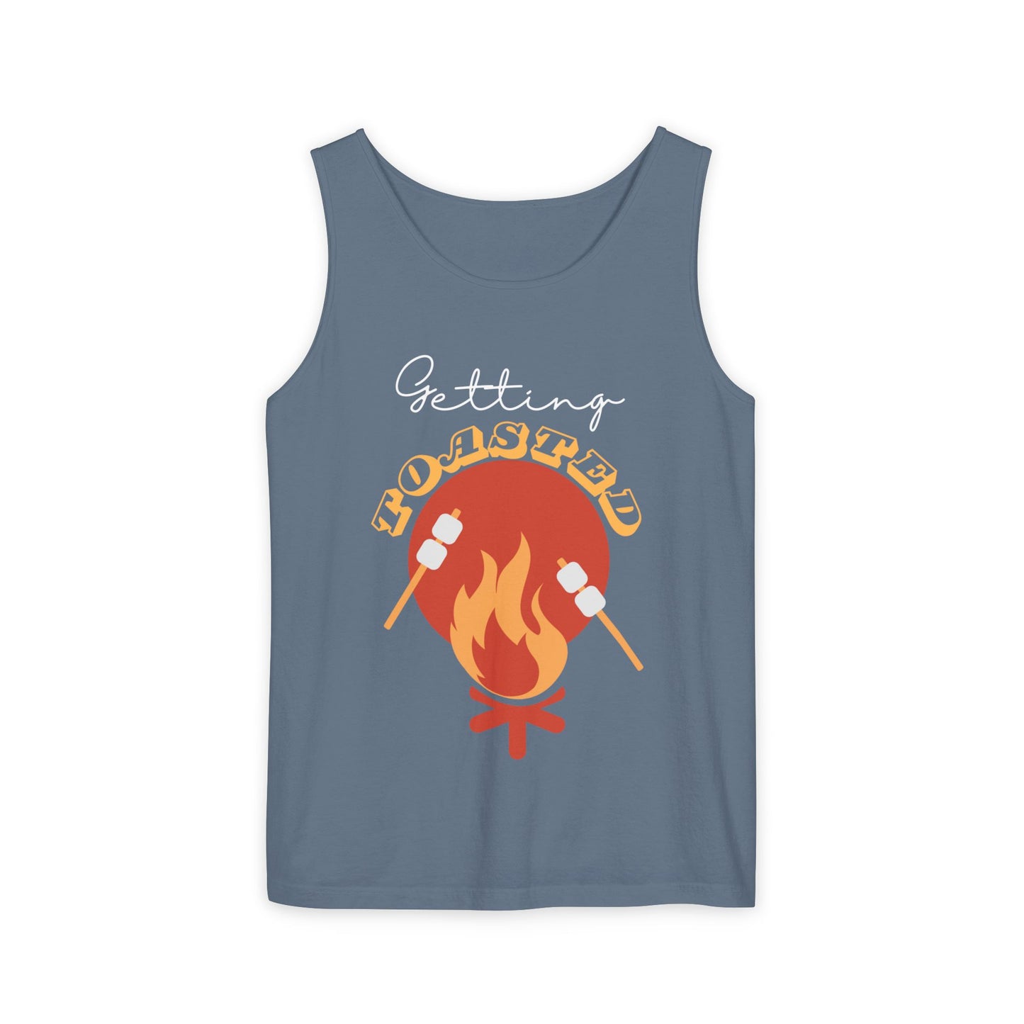TOASTED funny camp camping marshmallow Tank Top