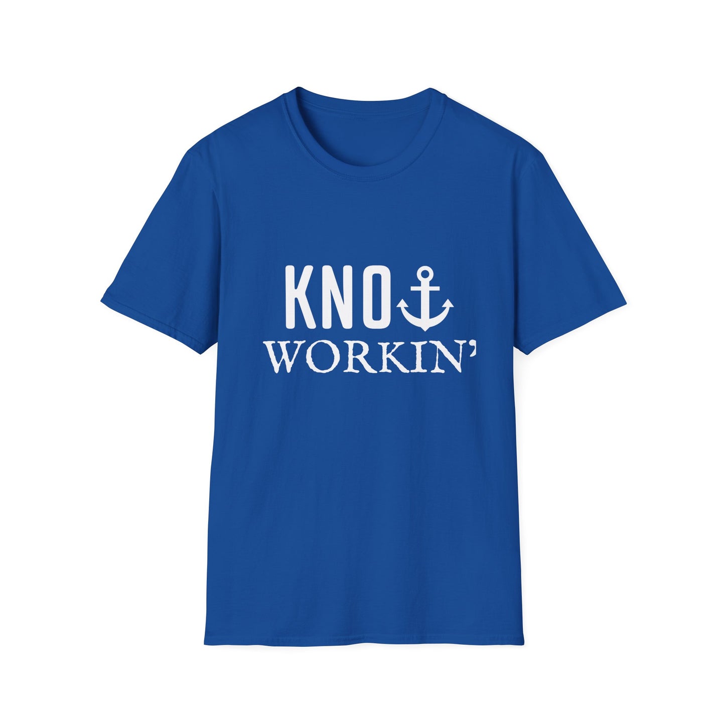 Knot Workin' Funny Nautical Anchor Boat Captain T-Shirt