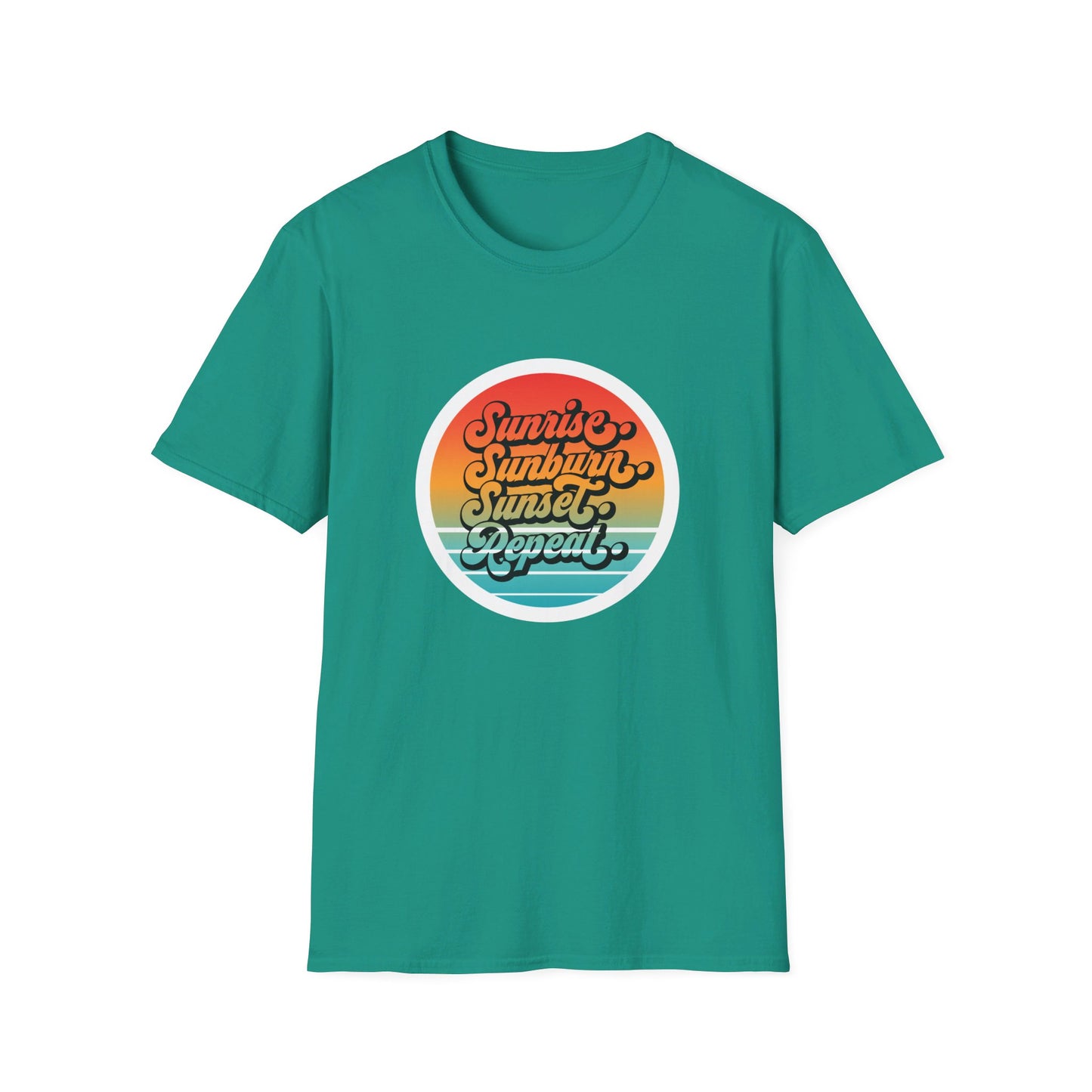 Sunrise, Sunburn, Sunset, Repeat Summer Vacation T-Shirt