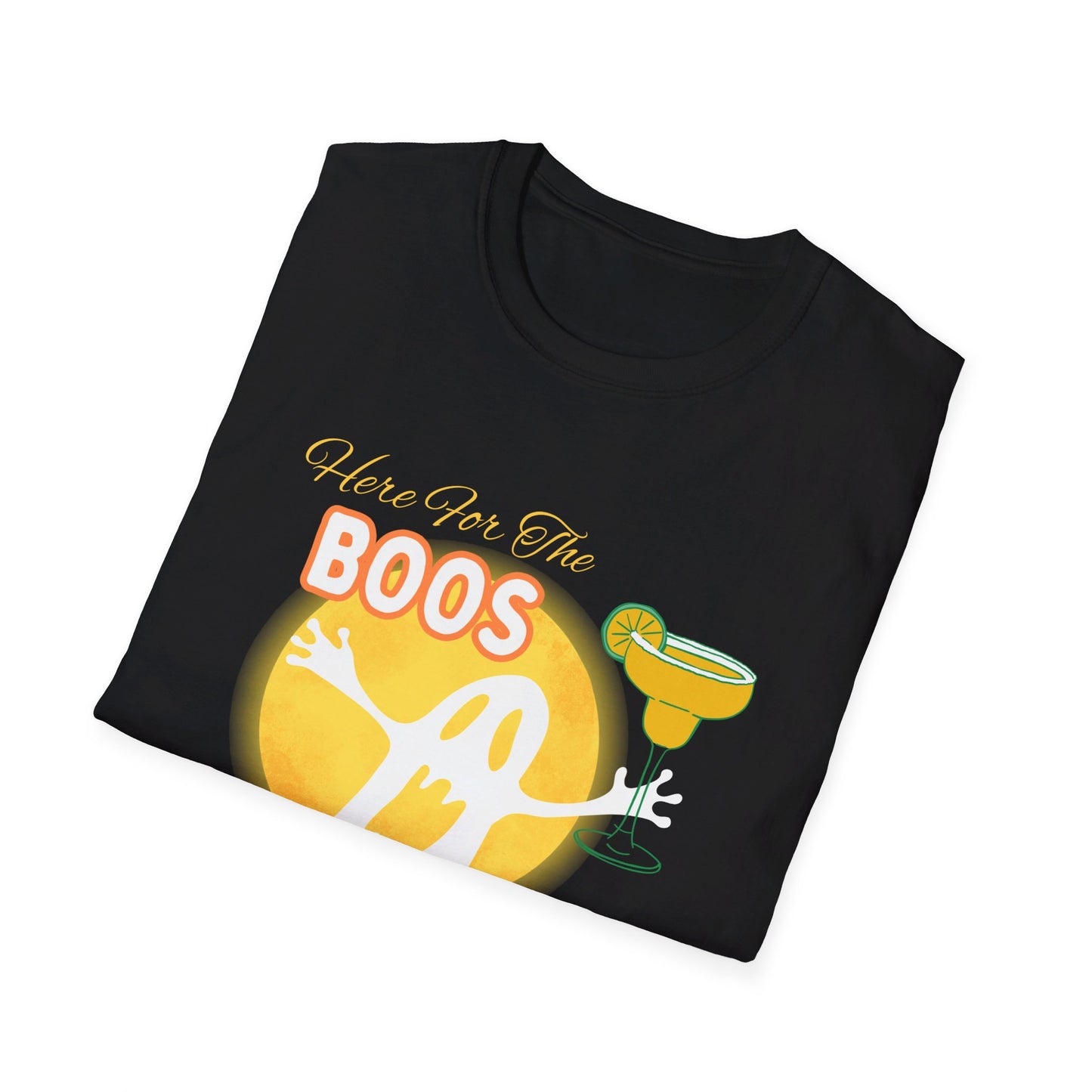 Here for the Boos Margarita Ghost Halloween Party T-Shirt