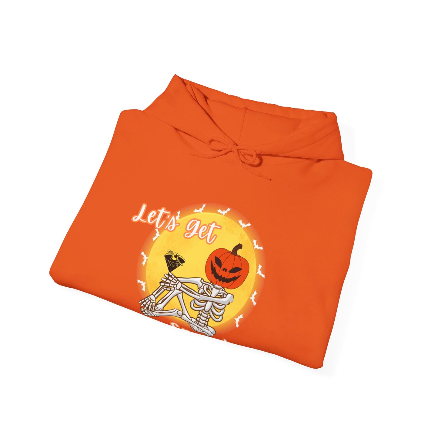 Let's Get Smashed Halloween Skeleton & Martini Hoodie Sweatshirt