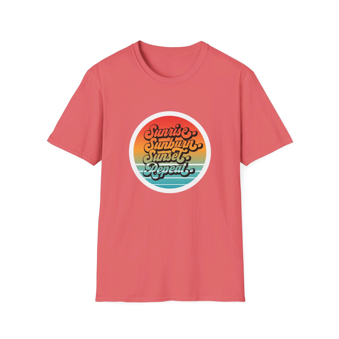Sunrise, Sunburn, Sunset, Repeat Summer Vacation T-Shirt