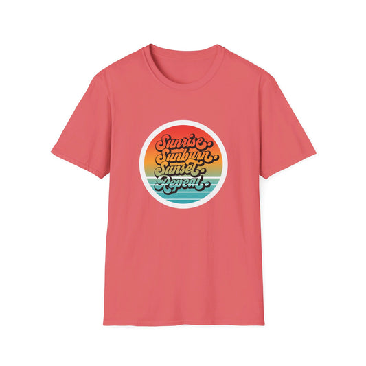 Sunrise, Sunburn, Sunset, Repeat Summer Vacation T-Shirt