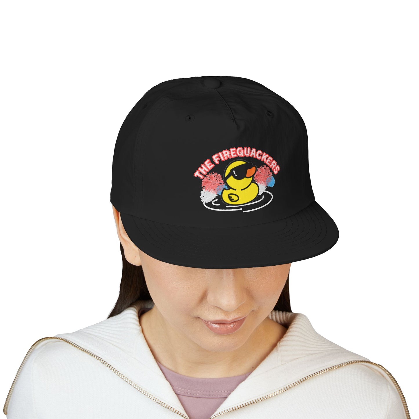 Summer Surf Cap with Firequackers Duck Design